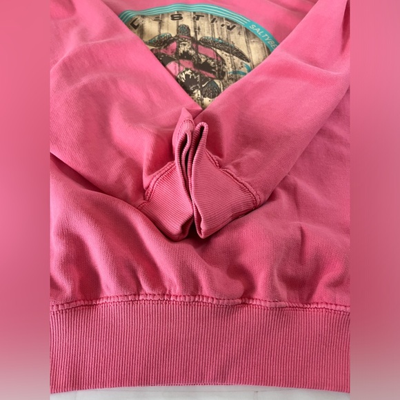 Sunsations Destin Florida Pink Sea Turtle Palm Tree Crew Neck Sweatshirt Large - Picture 9 of 12